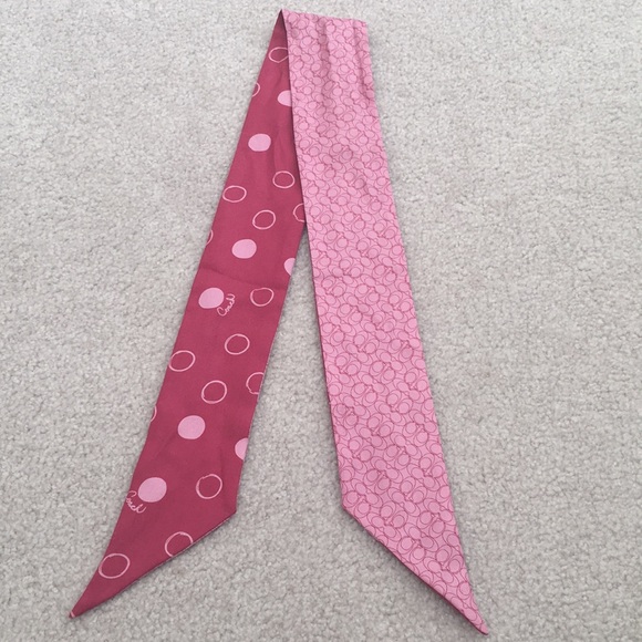 Pink Classic Coach Silk scarf - Picture 1 of 6